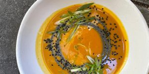 delicious healthy soup at Botanica Los Angeles