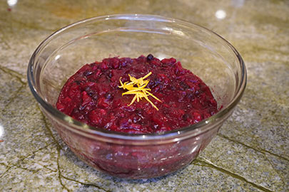 easy make ahead low sugar holiday cranberry sauce with maple syrup