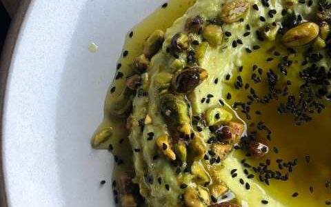 healthy avocado hummus holiday dip Farmship Marin sustainable eating & dining