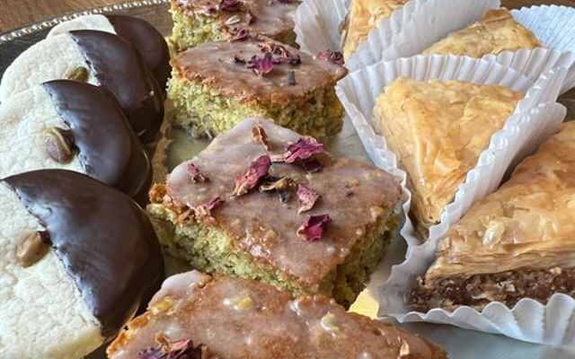 Assorted holiday sweets from Reem's San Francisco and Oakland, CA