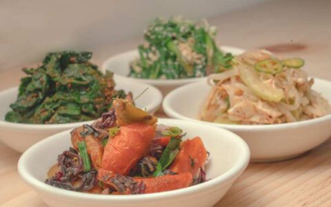 local seasonal organic vegetables best Korean banchan at Joodooboo Oakland