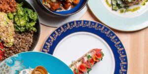 Beautiful plant-based spread by Chef Rodolfo Cuadros of Bloom Plant Based Kitchen in Chicago, IL