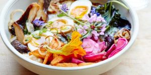 beautiful seasonal porridge with pasture-raised eggs make a nourishing breakfast or lunch at Standard Fare, Berkeley, CA