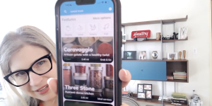 Chief Enthusiast Leigh Balkom shows how to find healthy treats and natural sugar desserts using Healthy Anywhere app